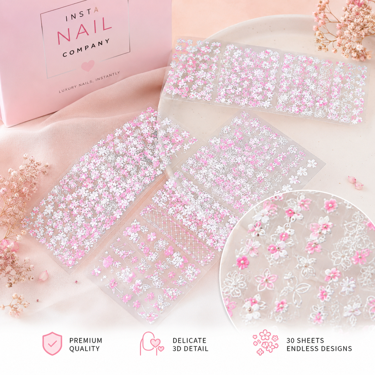 Insta Nail Sticker Decorations