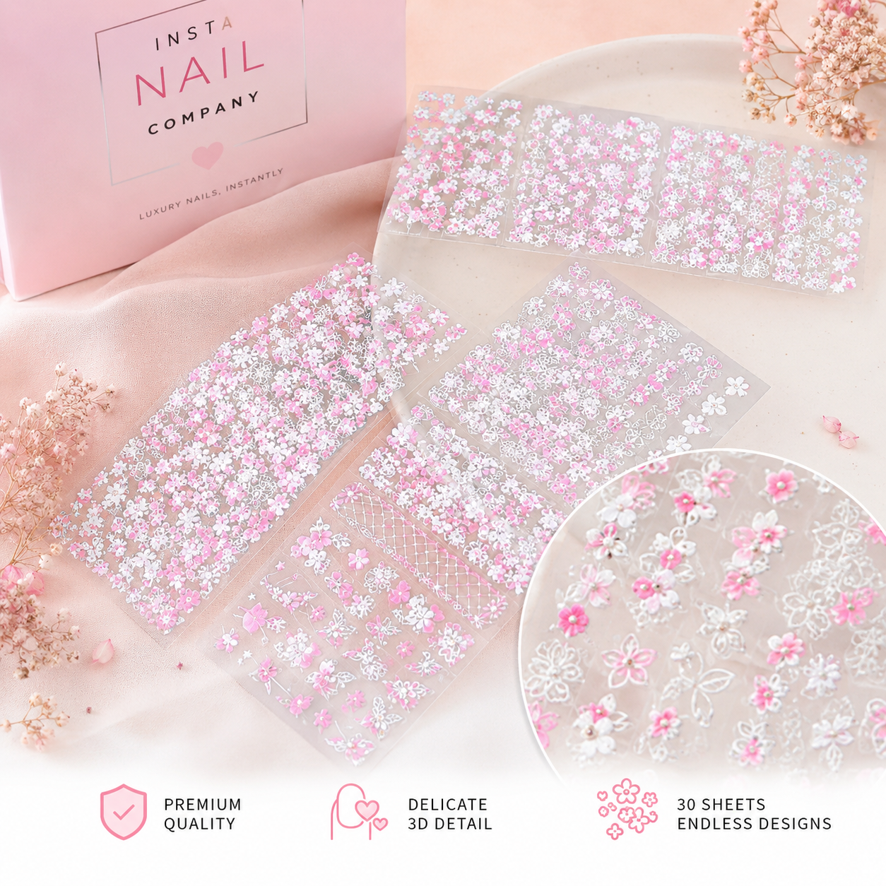 Insta Nail Sticker Decorations